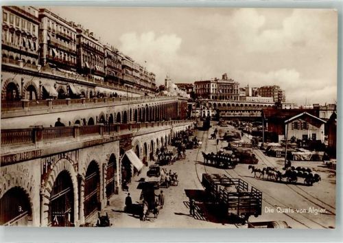 Alger Hafen Die Quais Trinks-Bildkarte Reihe 732 Bild 3