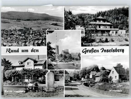 Brotterode Rund um dem Großen Inselsberg, Hotel Schweizerhaus Tabarz, Kleiner Inselsberg, Winterstein