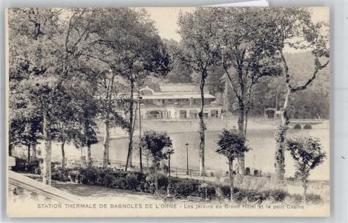 Bagnoles-de-l'Orne Station Thermale, Les jardins du Grand Hotel et Casino AKU1