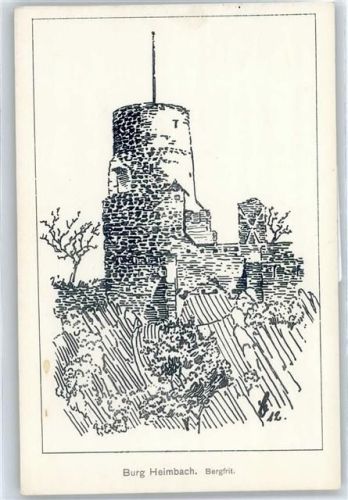 Heimbach Zeichnung, Bergfrit