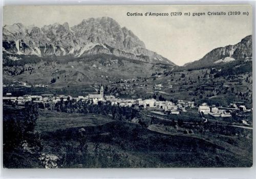Cortina d'Ampezzo Kirche, Ortsansicht