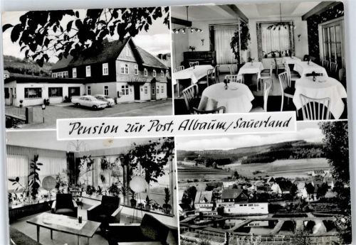 Albaum Ortsansicht, Pension zur Post