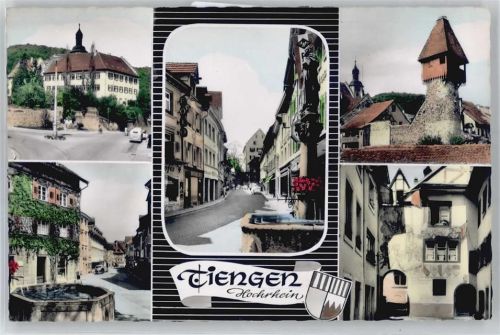 79761 W7890 Tiengen , Hochrhein - Ortsansicht, Altstadt