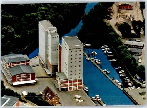 Uetersen Fotoabzug, Fliegeraufnahme Hafen