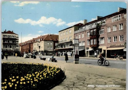 Wesel Litfaßsäule , Hohestrasse , Marke entfernt