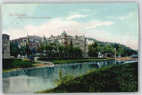 Bad Kissingen Partie an der Saale mit Fürstenhof