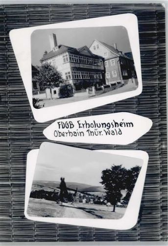 Oberhain FDGB Erholungsheim Oberhain, Kirche, Ortsansichtansicht