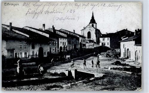 57810 Avricourt Deutsch - Ortspartie, Kirche