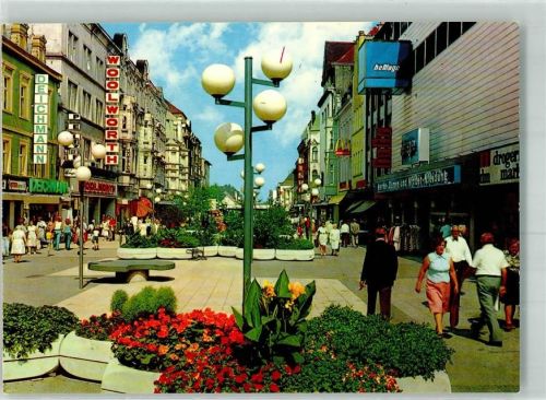 W4690 Herne , Westf Woolworth Deichmann Bahnhofstraße Kaufhaus Foto AK