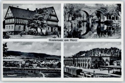 37547 W3350 Kreiensen - Volksbank , Bahnhof