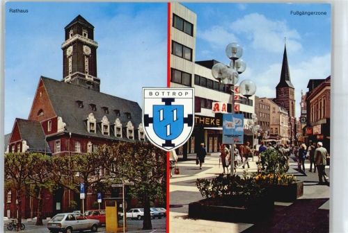 Bottrop Rathaus Autos Wappen Fahrrad