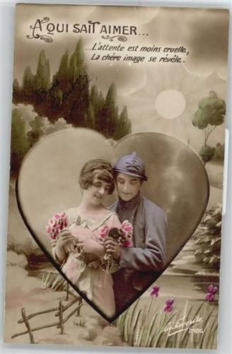 Verlag Favorite No.2486 , Mondschein , Liebe , Poesie