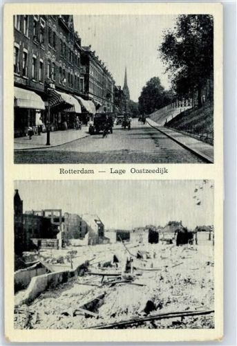 Rotterdam Bombardement 1940 , Lage Oostzeeddijk