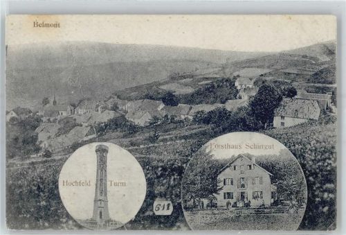 Belmont Forsthaus Schirrgut Hochfeld-Turm