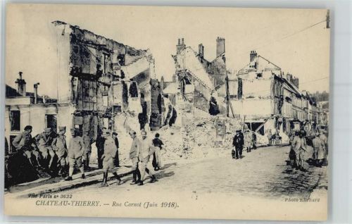 02400 Chateau-Thierry - Rue Carnot, 1918, Trümmer