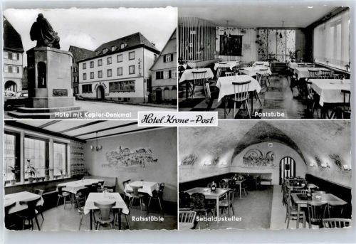 Weil der Stadt Kepler Denkmal, Hotel Krone Post