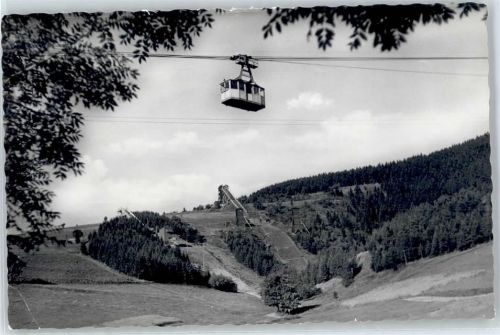 Oberwiesenthal Blick nach den Sprungschanzen
