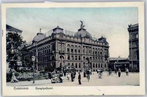 Hannover Hauptpostamt Strassenbahn