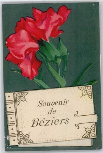 Beziers Leporello . rote Rosen