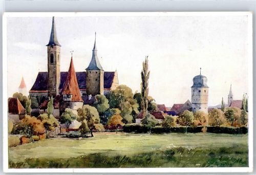 Iphofen Blick zur Kirche