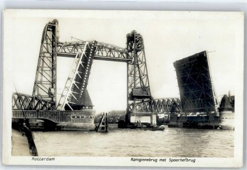 Rotterdam bewegliche Brücke , Foto-Karte