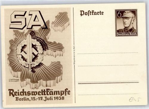 Berlin, unsortiert WK II SA Reichswettkämpfe 1938