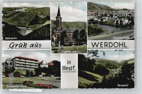 Werdohl Evangelische Kirche, Hölmecke, Schwesternhaus, Versetal, Stadtbrücke