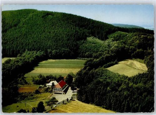 Bad Iburg Fliegeraufnahme Hotel Cafe Gasthaus Zum Dörenberg