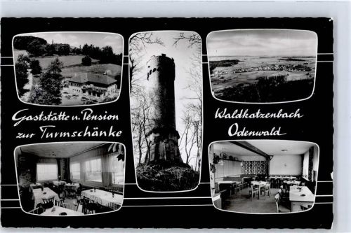 Waldkatzenbach Aussichtsturm Gasthaus Pension Turmschänke