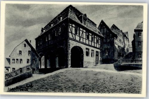 Schlitz Am Stadtberg Nach Kohlezeichnung von K. Winkel