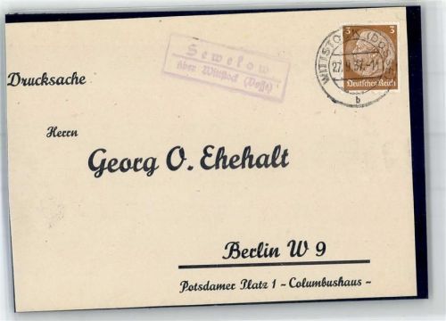 Sewekow Landpoststempel