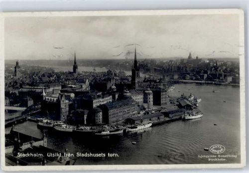 Stockholm Utsikt fran Stadshusets torn