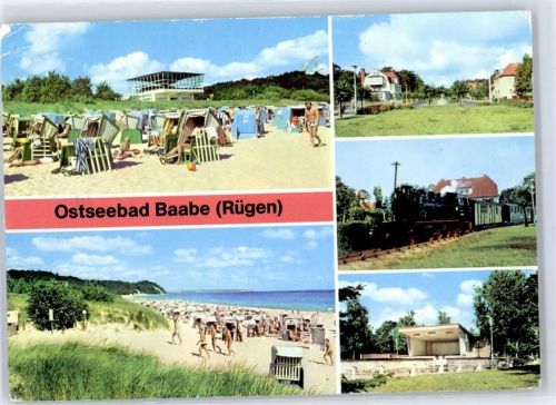 Baabe 1983 Strand Eisenbahn Rasdender Roland AKU1