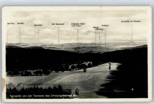 Dassel Fernsicht von der Terasse des Erholungsheimes