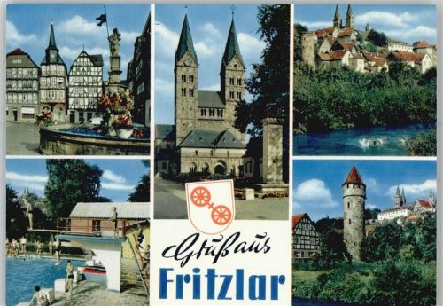 Fritzlar Kirche Brunnen Schwimmbad
