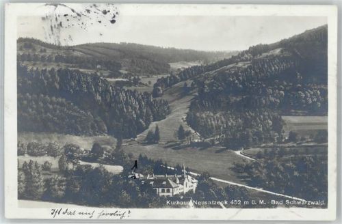 Neusatzeck 1912 Kurhaus