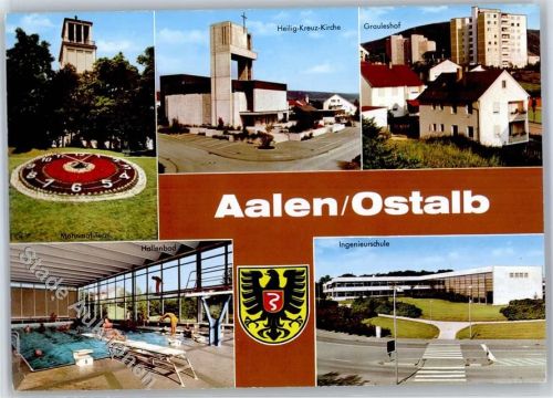 Aalen Heilig Kreuz Kirche Schwimmbad Ingenieurschule AKU1