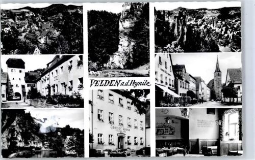 Velden Mühle Gasthaus Krone Marktplatz Löwenfels