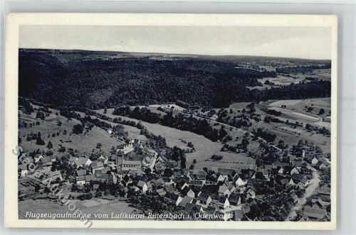 74834 W6957 Rittersbach , Odenw - Fliegeraufnahme Panorama