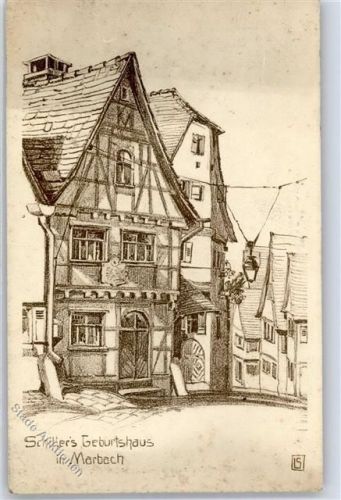 Marbach Schillers Geburtshaus sign. I. S.