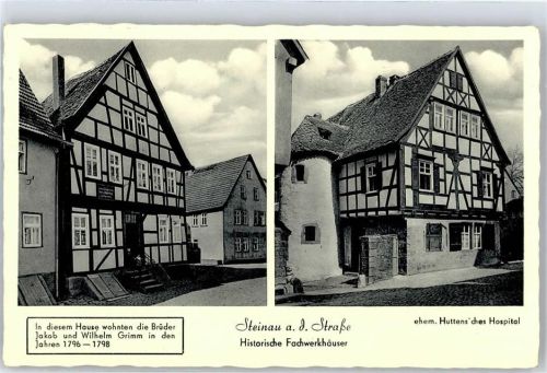 Steinau Historische Fachwerkhäuser ehemaliges Huttens´sches Hospital Wohnhaus Gebrüder Grimm