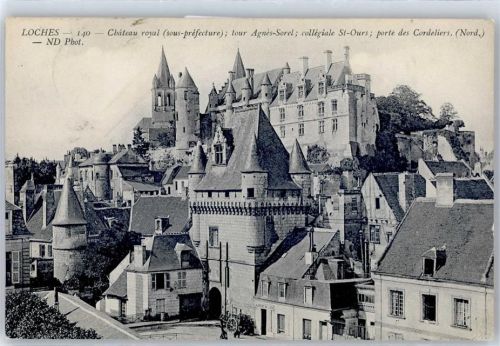 Loches 1910 Schloss