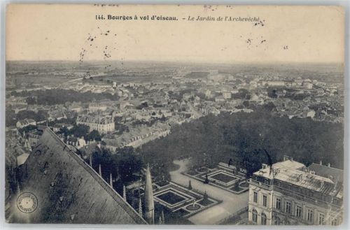 Bourges 1909 Le Jardin de L Archeveche