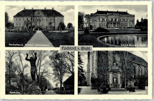Füchtorf Kriegerdenkmal Herkules Schloss Altersheim