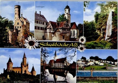 Laichingen Schloss Lichtenstein Uracher Wasserfall Blautopf Camping Burg Hohenzollern