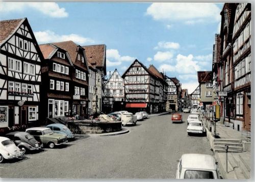 34560 W3580 Fritzlar - Marktplatz Brunnen