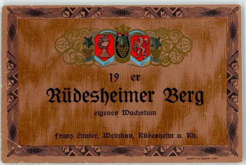 Rüdesheim Rüdesheimer Berg Lauter, Franz