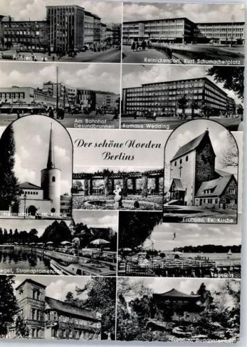 Reinickendorf Rathaus Weeding Ev. Kirche Frohnau Schloss Tegel Kath. Kirche Hermsdorf