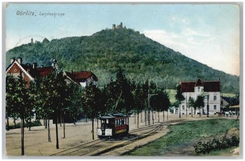 Görlitz 1908 Landeskrone Straßenbahn