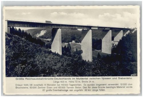 Siebenlehn Autobahnbrücke im Muldental